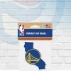 Wincraft Golden State Warriors State Shape Perfect Cut Decal 4" X 4"