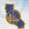WinCraft Golden State Warriors State Shaped Wooden Sign