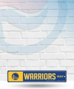 WinCraft Wall Signs Golden State Warriors Street Zone Plastic Way Sign