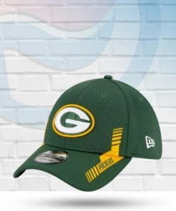 New Era Green Bay Packers 2021 Sideline Home 39THIRTY Flex Hat