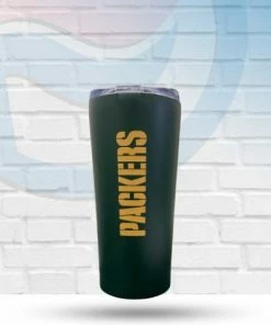 Logo Brands Drinkware Green Bay Packers 20oz Powder Coat Tumbler