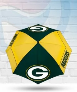 WinCraft Green Bay Packers 62" WindSheer Lite Golf Umbrella