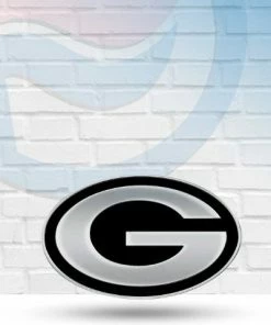 Michigan Green Bay Packers Premium Chrome Metal Auto Emblem Automotive