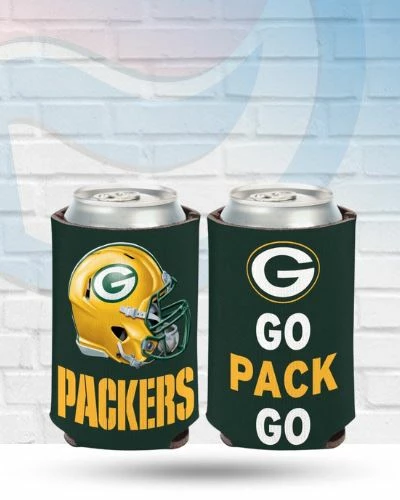 WinCraft Green Bay Packers Slogan Can Koozie Drinkware 1 WinCraft Green Bay Packers Slogan Can Koozie Drinkware
