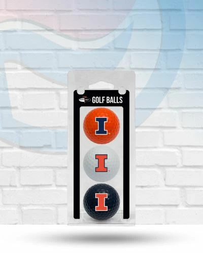 Team Golf Illinois Fighting Illini 3-Pack Golf Balls 1 Team Golf Illinois Fighting Illini 3-Pack Golf Balls
