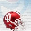Score Here Indiana Hoosiers Anodized Crimson Speed Riddell Mini Football Helmet
