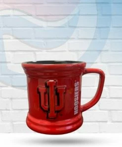 Michigan Indiana Hoosiers Sculpted Coffee Mug Drinkware