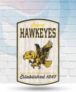 WinCraft Wall Signs Iowa Hawkeyes 11" X 17" Wooden Sign