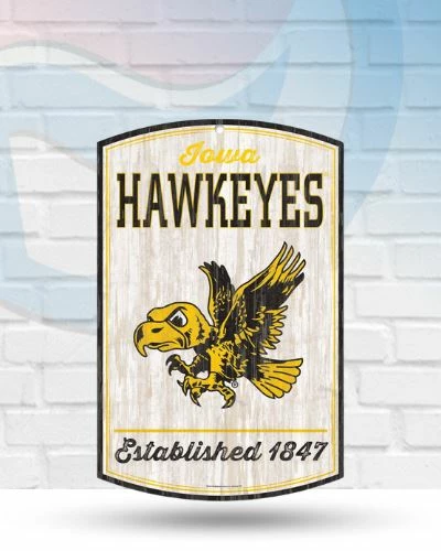 WinCraft Wall Signs Iowa Hawkeyes 11" X 17" Wooden Sign 1 WinCraft Wall Signs Iowa Hawkeyes 11" X 17" Wooden Sign