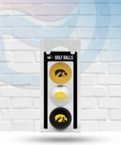 Team Golf Iowa Hawkeyes 3-Pack Golf Balls