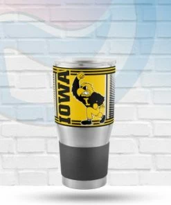 Logo Brands Iowa Hawkeyes 30oz Hero Stainless Tumbler Drinkware