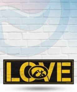 Wincraft Iowa Hawkeyes Love 8" X 23" Wooden Sign
