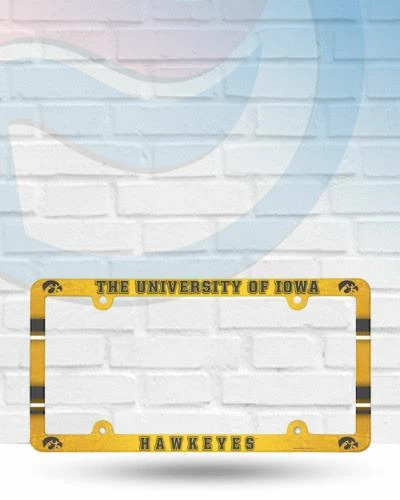 WinCraft Automotive Iowa Hawkeyes Plastic License Plate Frame 1 WinCraft Automotive Iowa Hawkeyes Plastic License Plate Frame