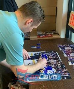 Fan Cave Sports Ivan Barbashev And Pavel Buchnevich St Louis Blues Dual Autographed Goal Celebration Photo - JSA Autographed Memorabilia