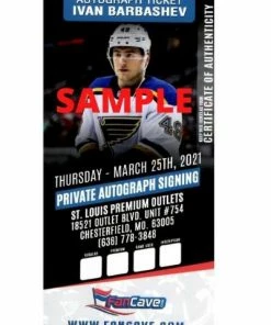 Fan Cave Sports Ivan Barbashev St Louis Blues Autographed 2014 NHL Draft Puck - COA Autographed Memorabilia 5 Fan Cave Sports Ivan Barbashev St Louis Blues Autographed 2014 NHL Draft Puck - COA Autographed Memorabilia