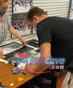 Fan Cave Sports Autographed Memorabilia Ivan Barbashev St Louis Blues Autographed 2021 Official Game Puck - COA