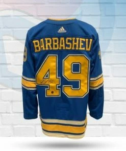 Fan Cave Sports Ivan Barbashev St Louis Blues Autographed Adidas Heritage Jersey - COA