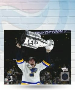 Fan Cave Sports Ivan Barbashev St Louis Blues Autographed Stanley Cup Photo - COA