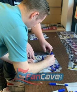 Fan Cave Sports Ivan Barbashev St Louis Blues Autographed Winter Classic Fist Bump Photo - JSA Autographed Memorabilia