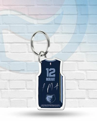 WinCraft Ja Morant Memphis Grizzlies Premium Acrylic Keychain Keychains 1 WinCraft Ja Morant Memphis Grizzlies Premium Acrylic Keychain Keychains