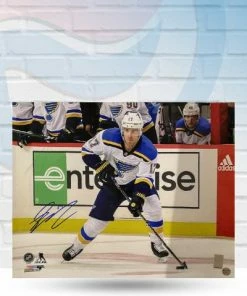 Fan Cave Sports Jaden Schwartz St Louis Blues Autographed 16x20 Photo - COA