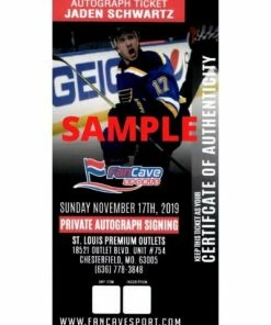 Fan Cave Sports Jaden Schwartz St Louis Blues Autographed 16x20 W/