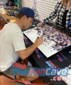 Fan Cave Sports Jaden Schwartz St Louis Blues Autographed Celebration Photo - COA