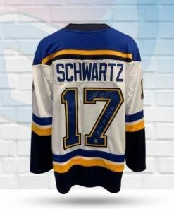 Fan Cave Sports Jaden Schwartz St Louis Blues Autographed Fanatics Away Jersey W/ "2019 SC Champs" - COA Autographed Memorabilia