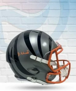 Fan Cave Sports Ja'Marr Chase Cincinnati Bengals Autographed Full Size Flash Speed Replica Helmet - Beckett Autographed Memorabilia