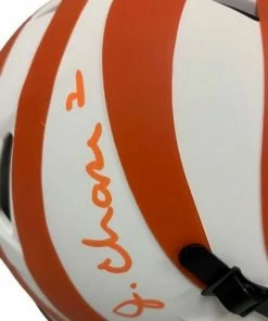 The Jersey Source Autographed Memorabilia Ja'Marr Chase Cincinnati Bengals Autographed Lunar Eclipse Mini Helmet - Beckett