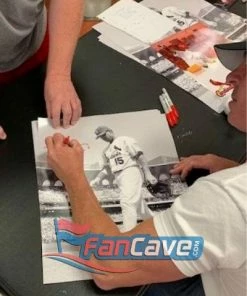 Fan Cave Sports Autographed Memorabilia Jim Edmonds St Louis Cardinals Autographed Black And White Photo - JSA