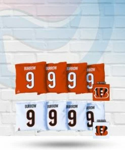 Victory Tailgate Joe Burrow Cincinnati Bengals Regulation Cornhole Bag Set