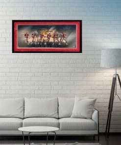 Fan Cave Sports Joe Montana San Francisco 49ers Autographed Framed 36x15 - COA