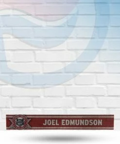 Fan Cave Sports Autographed Memorabilia Joel Edmundson St Louis Blues Used Chicago Wolves Locker Room Name Plate