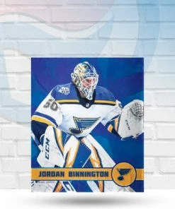 Northwest Blankets Jordan Binnington Fan Cave Sports Exclusive Silk Touch Throw Blanket
