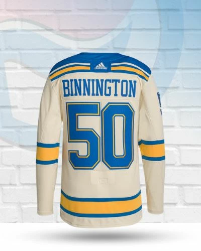 Jordan Binnington St Louis Blues Authentic Adidas 2022 Winter Classic Jersey Jerseys & Apparel 3 Jordan Binnington St Louis Blues Authentic Adidas 2022 Winter Classic Jersey Jerseys & Apparel