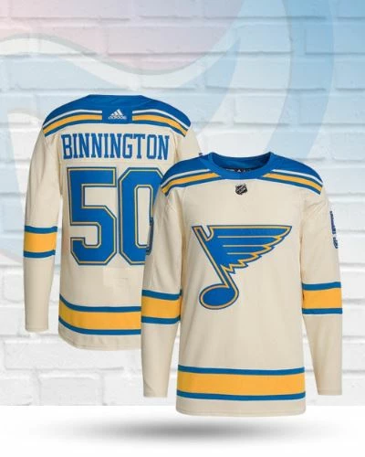 Jordan Binnington St Louis Blues Authentic Adidas 2022 Winter Classic Jersey Jerseys & Apparel 1 Jordan Binnington St Louis Blues Authentic Adidas 2022 Winter Classic Jersey Jerseys & Apparel