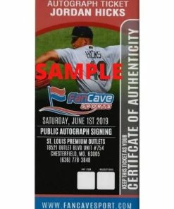 Fan Cave Sports Jordan Hicks St Louis Cardinals Autographed Framed 20x24 W/ Inscriptions- COA