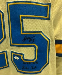 Fan Cave Sports Jordan Kyrou St Louis Blues Autographed Fanatics 2022 Winter Classic Jersey W/ Inscription - JSA