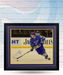 Fan Cave Sports Jordan Kyrou St Louis Blues Autographed Framed 16x20 Photo - JSA Autographed Memorabilia