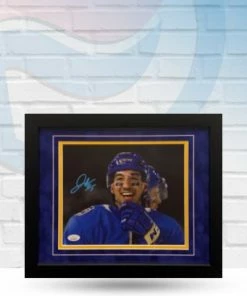 Fan Cave Sports Autographed Memorabilia Jordan Kyrou St Louis Blues Autographed Framed 8x10 Photo - JSA