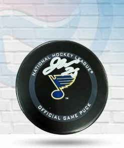 Fan Cave Sports Autographed Memorabilia Jordan Kyrou St Louis Blues Autographed Official Game Puck - JSA