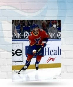 Fan Cave Sports Jordan Kyrou St Louis Blues Autographed Reverse Retro Jersey Photo - JSA