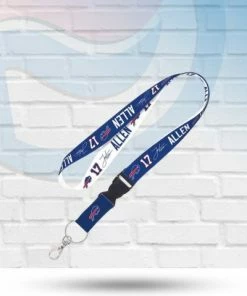 WinCraft Josh Allen Buffalo Bills Lanyard With Detachable Buckle Lanyards
