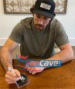 Fan Cave Sports Justin Faulk St Louis Blues Autographed 2010 NHL Draft Puck With Inscription- COA