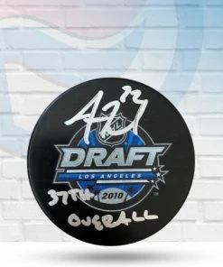 Fan Cave Sports Justin Faulk St Louis Blues Autographed 2010 NHL Draft Puck With Inscription- COA