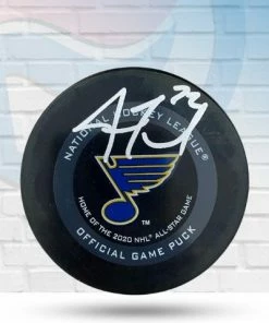 Fan Cave Sports Justin Faulk St Louis Blues Autographed 2020 Official Game Puck - COA