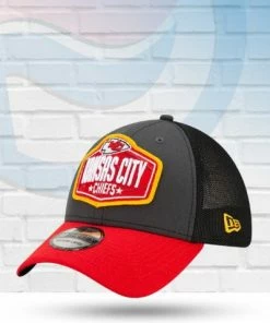 New Era Hats Kansas City Chiefs 2021 Draft Trucker 39THIRTY Flex Hat