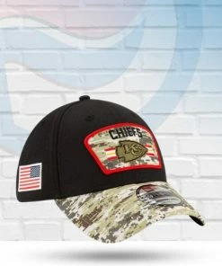New Era Kansas City Chiefs 2021 Salute To Service 39THIRTY Flex Hat