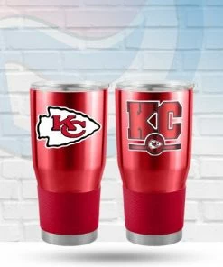 Logo Brands Kansas City Chiefs 30oz Letterman Tumbler